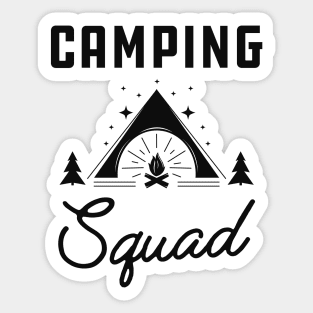 Camping Squad Sticker